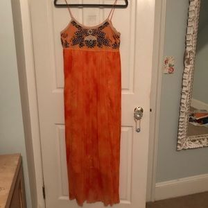 Free People Beaded and Embroidered Maxi Dress